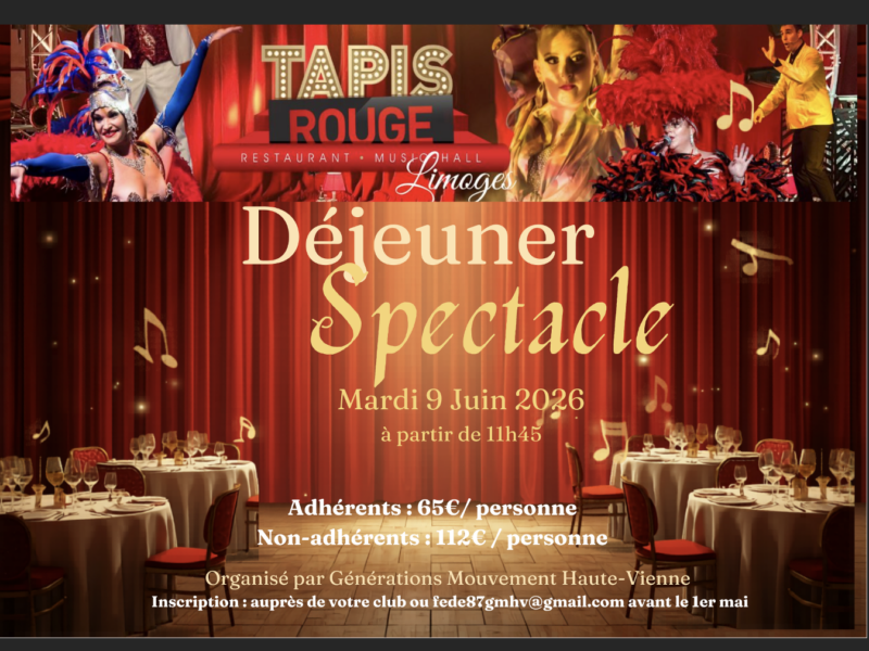 Déjeuner Spectacle exceptionnel